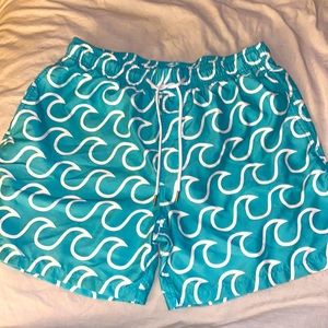 Men’s Southern Tide, aqua wave swim shorts-excellent condition